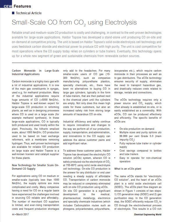 Produce your own carbon monoxide CO2 to CO Carbon dioxide to Carbon